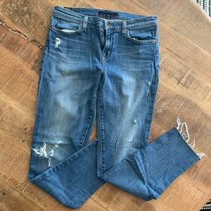 J brand distressed skinny jeans